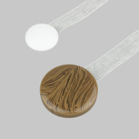 Магнит для штор на ленте 3601- 10 коричневый "Размытый акрил" (d35мм)